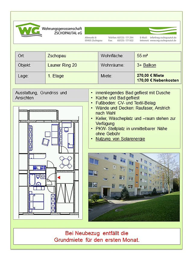 Wohnungsgenossenschaft Zschopautal eG